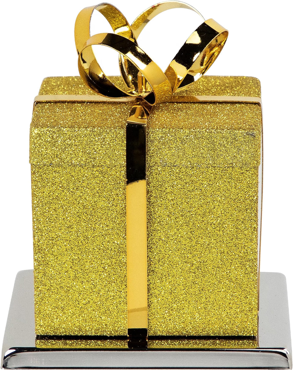 Christmas Stocking Holder - 5.5 in Glitter Gift Box Mantel Hanger – image 3
