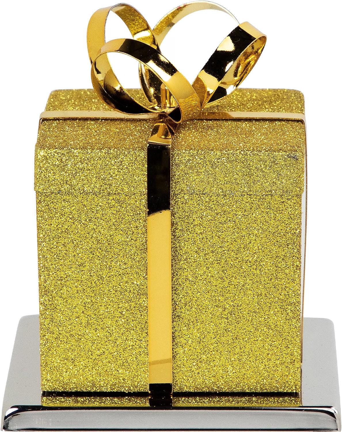 Christmas Stocking Holder - 5.5 in Glitter Gift Box Mantel Hanger – image 3