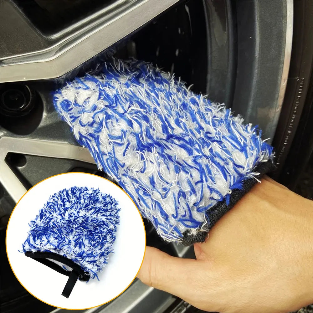 Wheel Detailing Mitt - Two-Sided Microfiber Finger Pocket Wash Glove – image 3