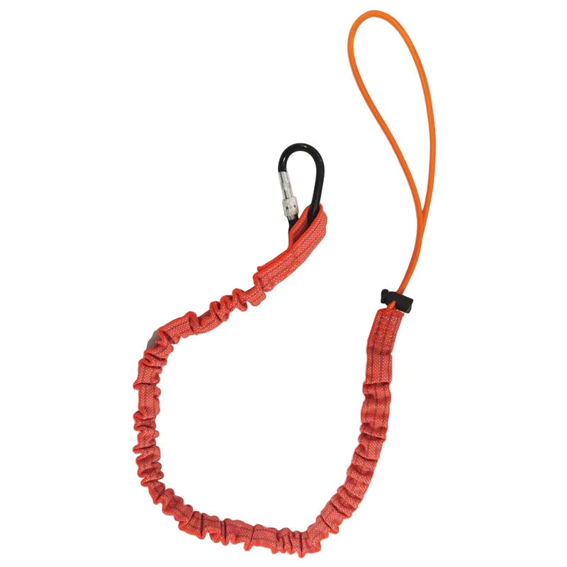 Oilfield Tool Lanyard Bungee Tether with Carabiner, 31 In