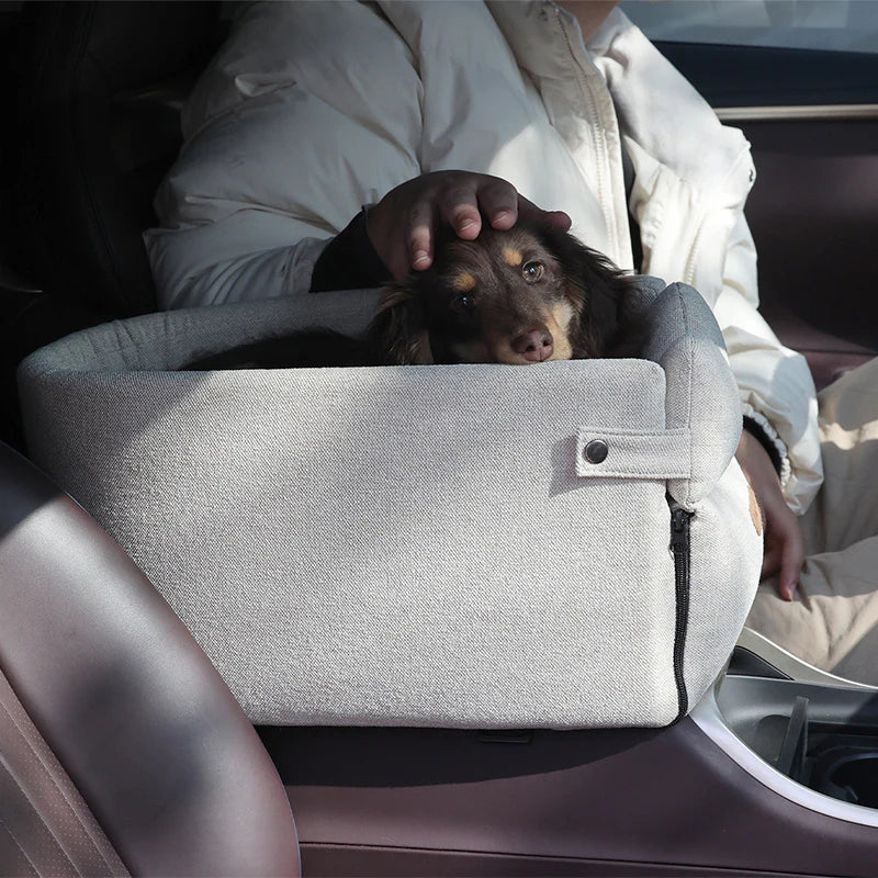 Console Dog Car Seat - Portable Center Console Pet Bed – image 5
