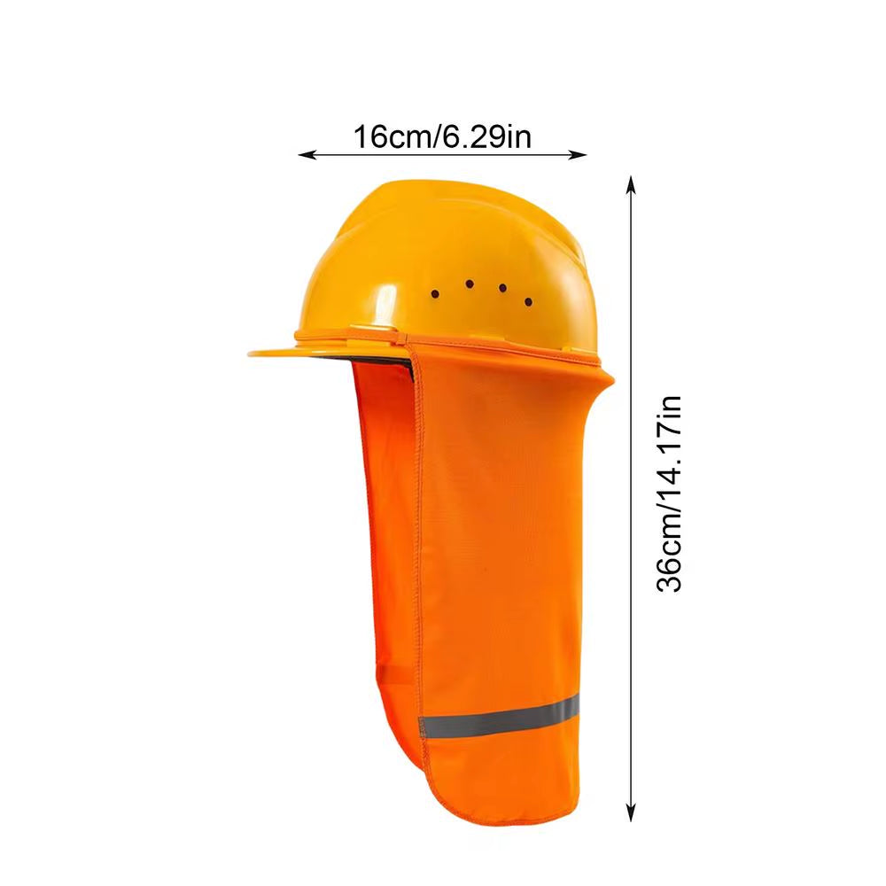 Hi-Vis Hard Hat Sun Shade and Neck Protector