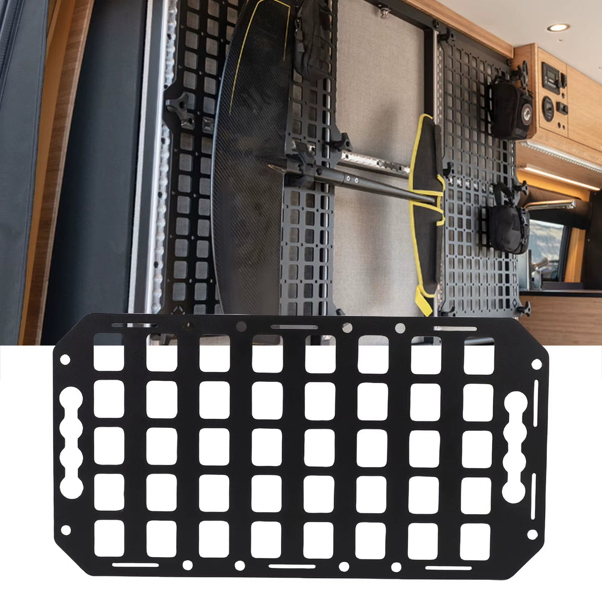 Truck Bed Molle Panel, Aluminum L-Track Gear Organizer – image 2