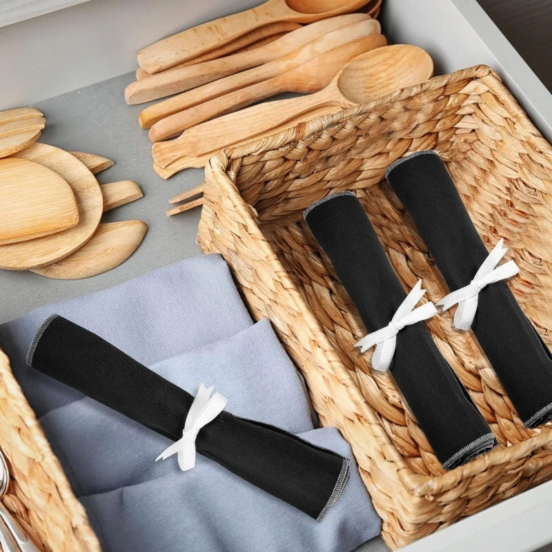 Cutlery Storage Bag – Felt Dustproof Tableware Organizer – image 2