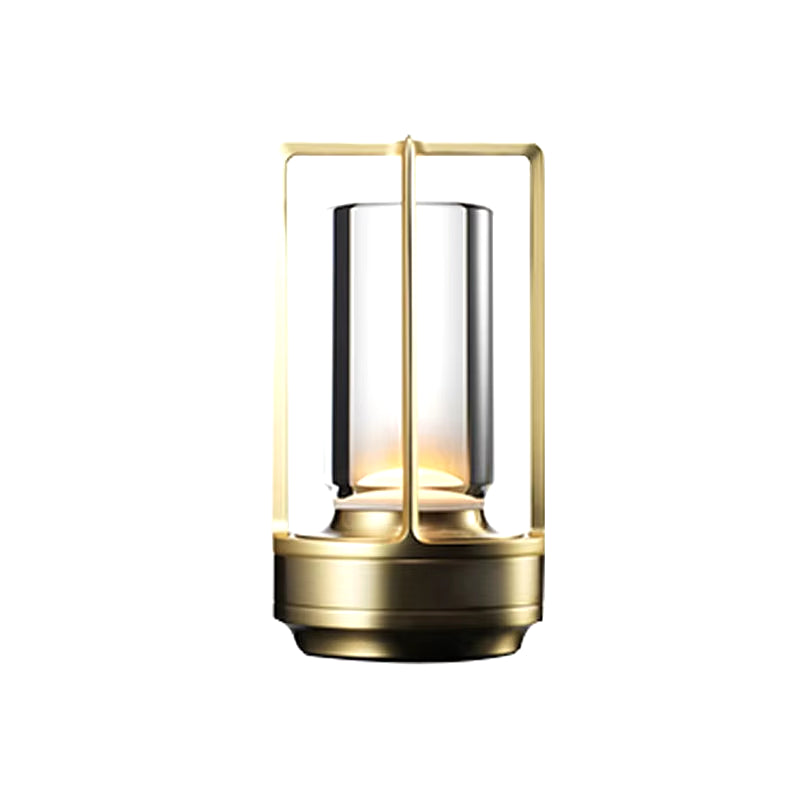 Crystal Table Lamp - Rechargeable Touch LED Lamp with Aluminum Base
