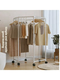 Clothes Drying Rack, Rotating Hexagonal, Single or Double Layer