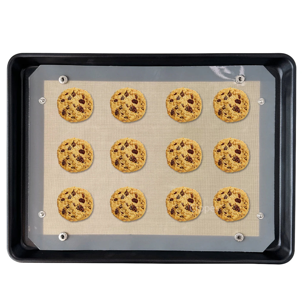 Silicone Baking Mat with Snap Corners – 40 x 30 cm Oven Liner – image 6