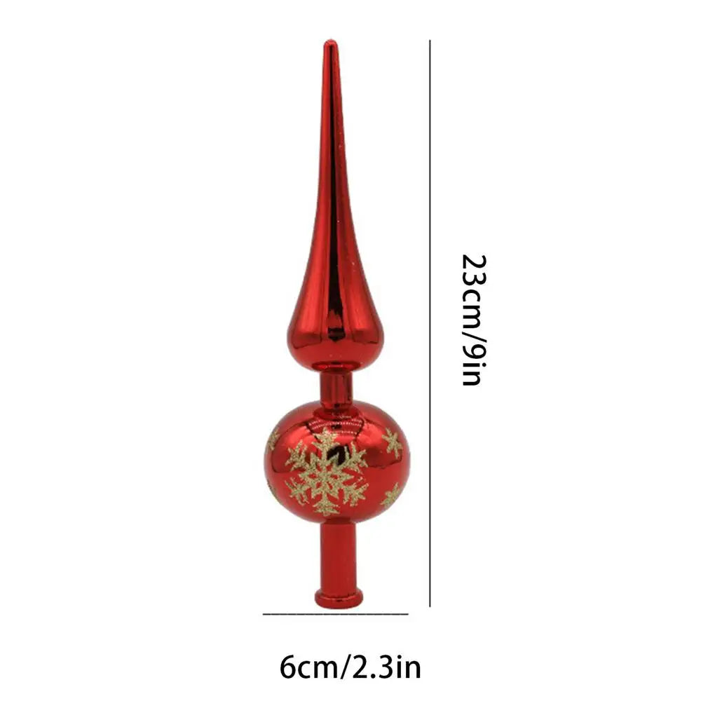 Christmas Tree Topper Finial - Metallic Tree Top Decoration – image 8