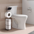 Freestanding Toilet Paper Holder with Shelf, 24 in Metal Stand