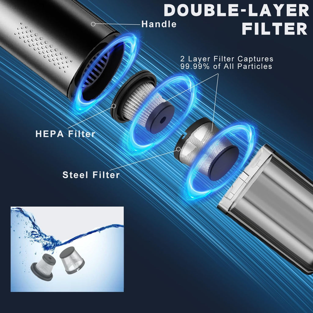 Cordless Car Vacuum – Brushless Handheld, 15000Pa – image 4