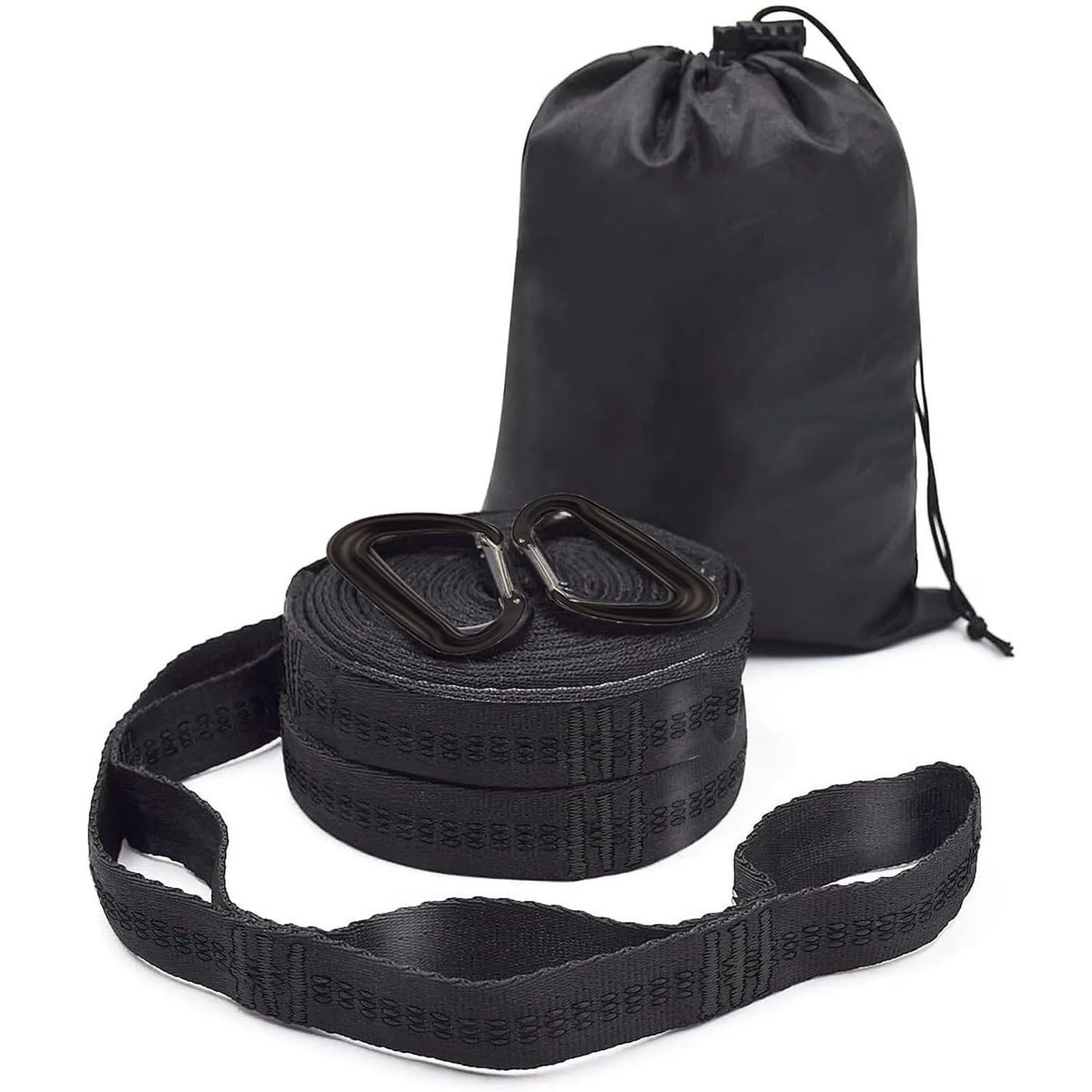 Hammock Tree Straps with Adjustable Loops and Carabiners – image 2