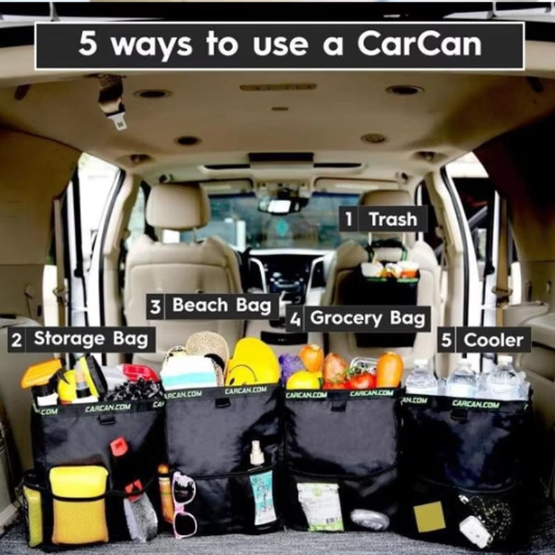 Waterproof Car Seat Back Trash Bag & Storage Organizer – image 6
