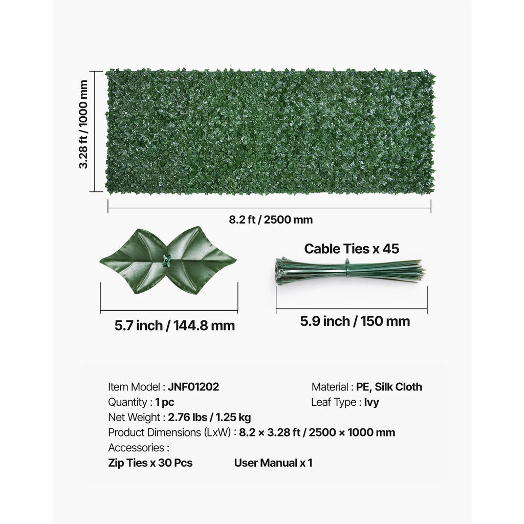 Ivy Privacy Fence Screen 39 x 98 in - Artificial Hedge Wall – image 6