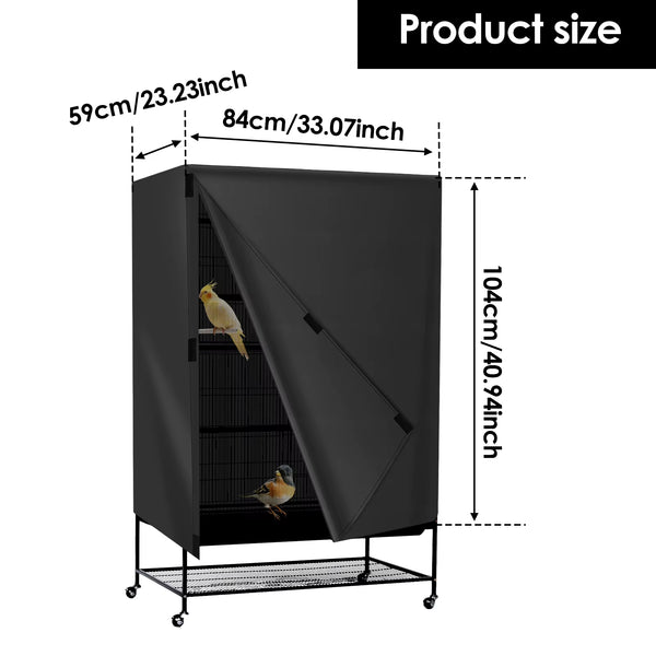Waterproof Oxford Bird Cage Cover With Adjustable Vent Windows – image 1