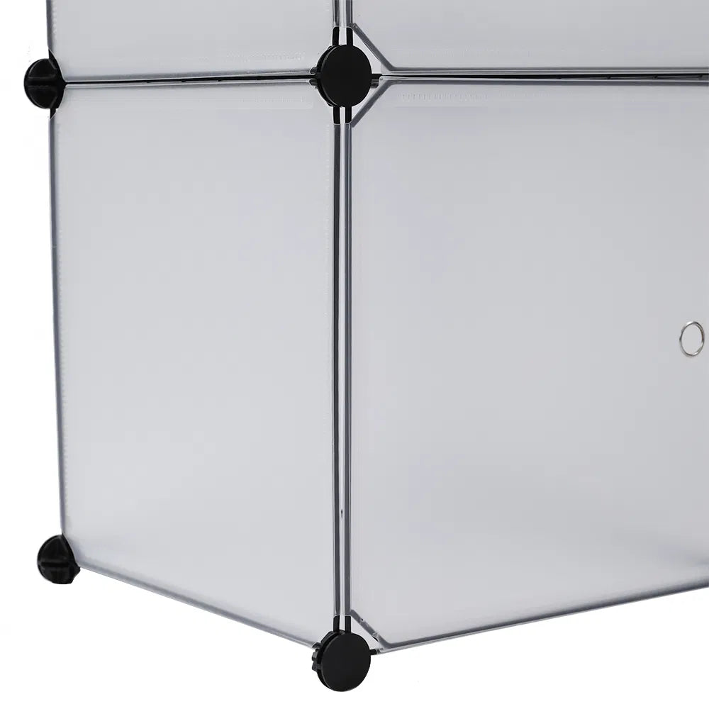 Cube Storage Shelf, 16-Cube Bookcase Organizer, White – image 19