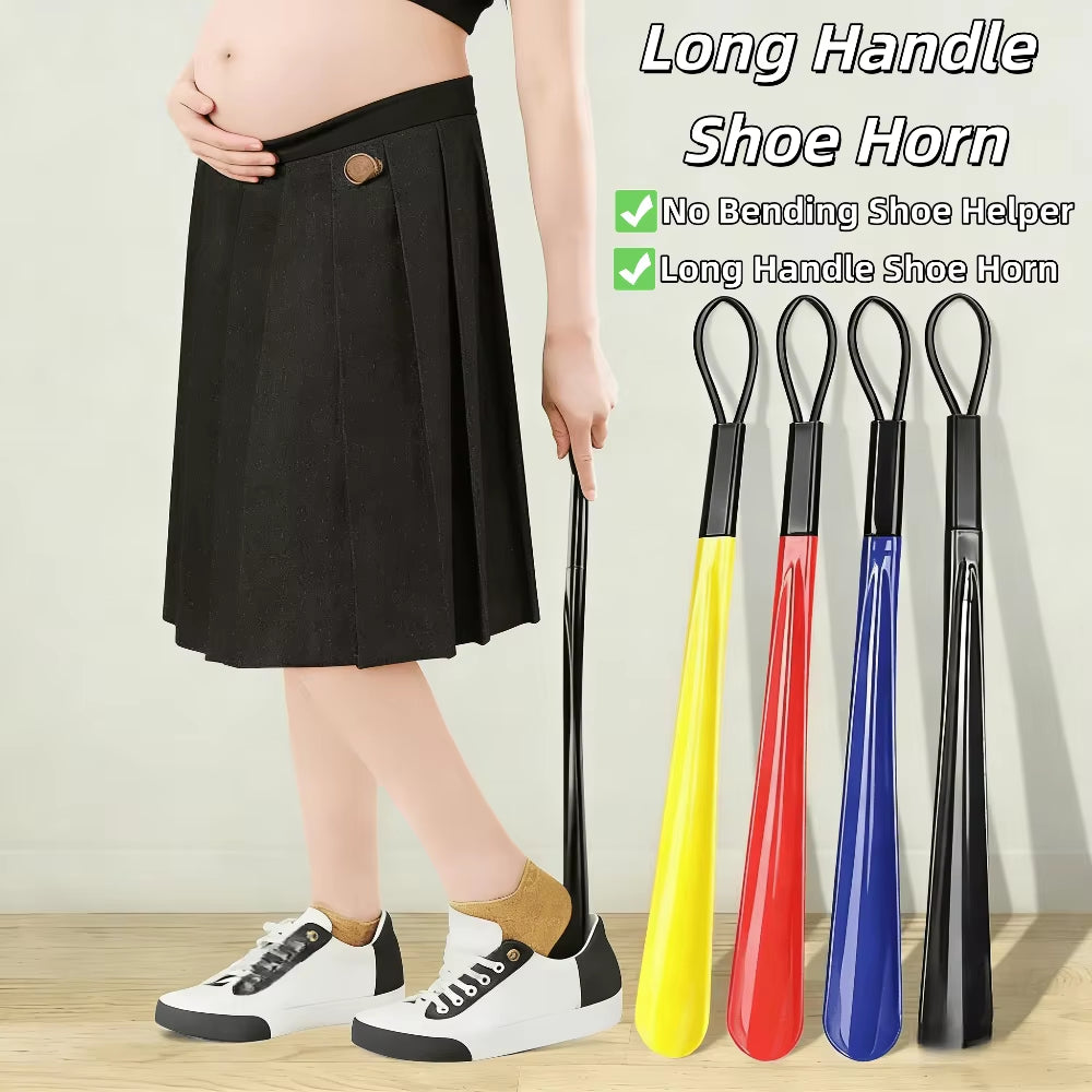 Shoe Horn Extra Long, Non-Slip ABS Shoe Helper with Hanging Hole – image 2