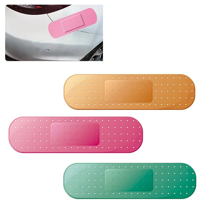 Funny Bandage Car Stickers - Reflective Band-Aid Bumper Decals for Dents & Scratches