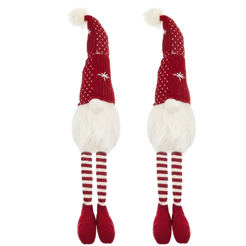 Tall Christmas Gnomes Set of 2 Plush Table Decor 20 In – image 1