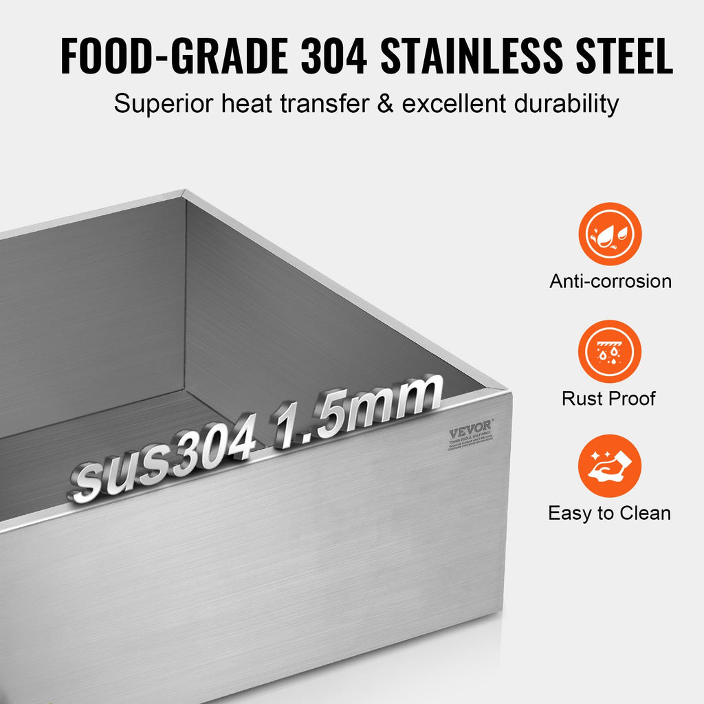 Maple Syrup Evaporator Pan, 304 Stainless Steel with Valve – image 4