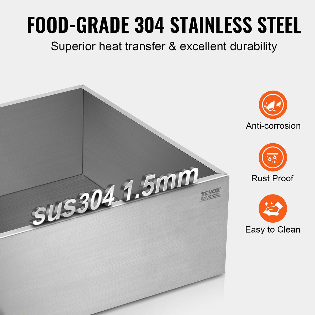 Maple Syrup Evaporator Pan, 304 Stainless Steel with Valve – image 4