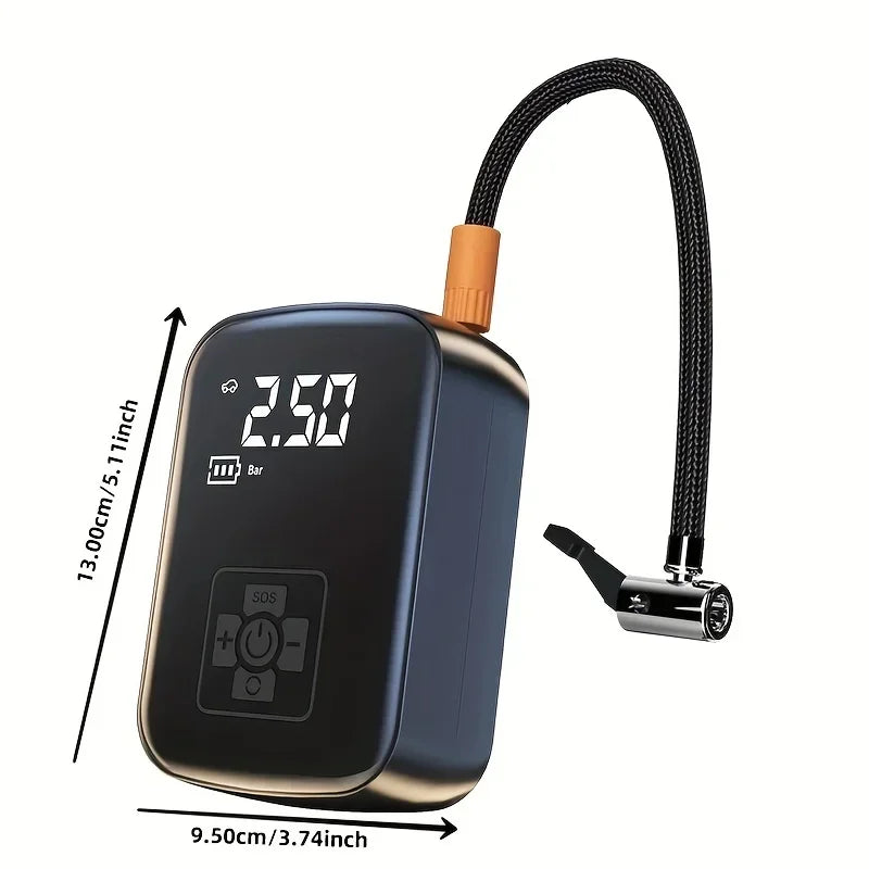 Electric Bike Tire Inflator 150 PSI, Cordless with Digital Gauge – image 2