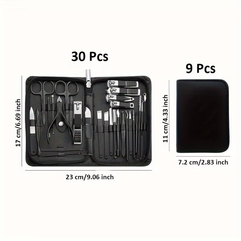Manicure Set 30-Piece Stainless Steel Nail Clipper Kit – image 4