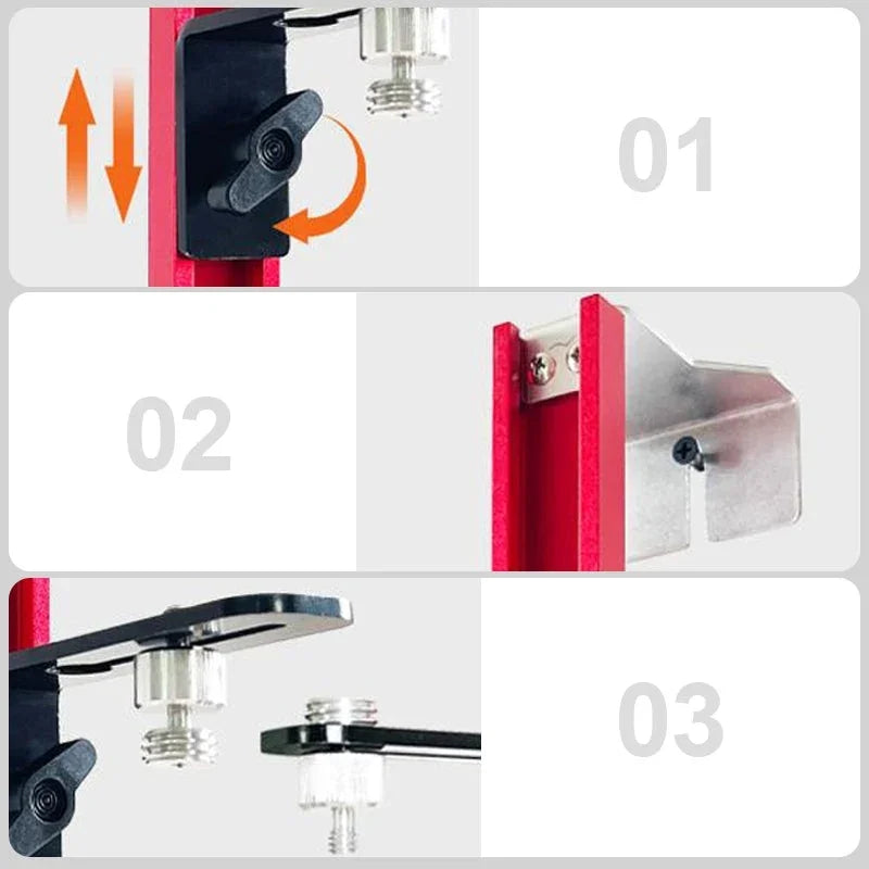 Laser Level Wall Mount Bracket – Adjustable Aluminum Holder – image 6