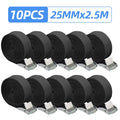 Lashing Straps 10 Pcs Reusable Cam Buckle Tie-Down Straps