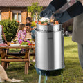 Stockpot 36QT Stainless Steel with Strainer Basket & Lid