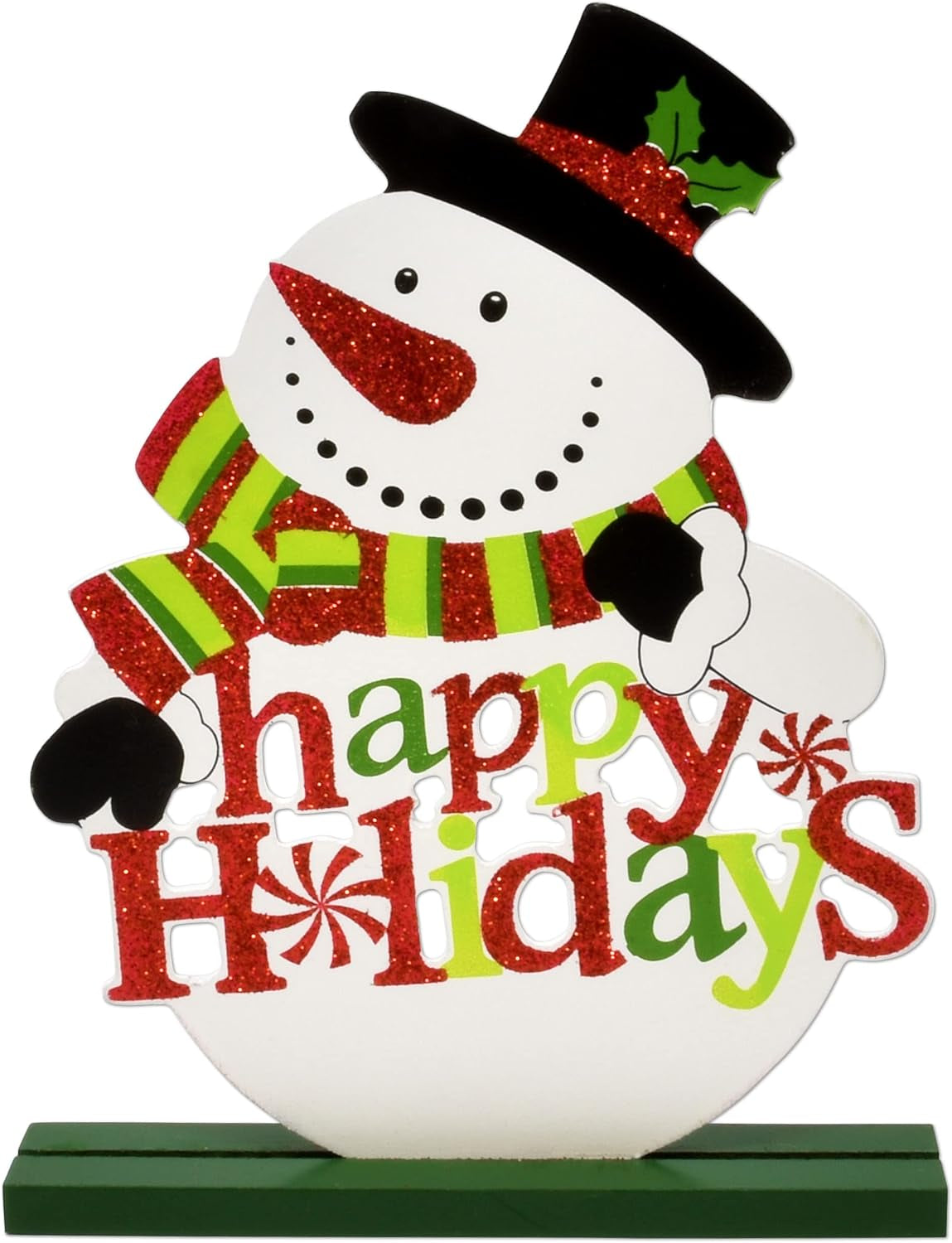 Christmas Table Signs 6 Pack, Wooden Holiday Centerpiece Decor – image 3