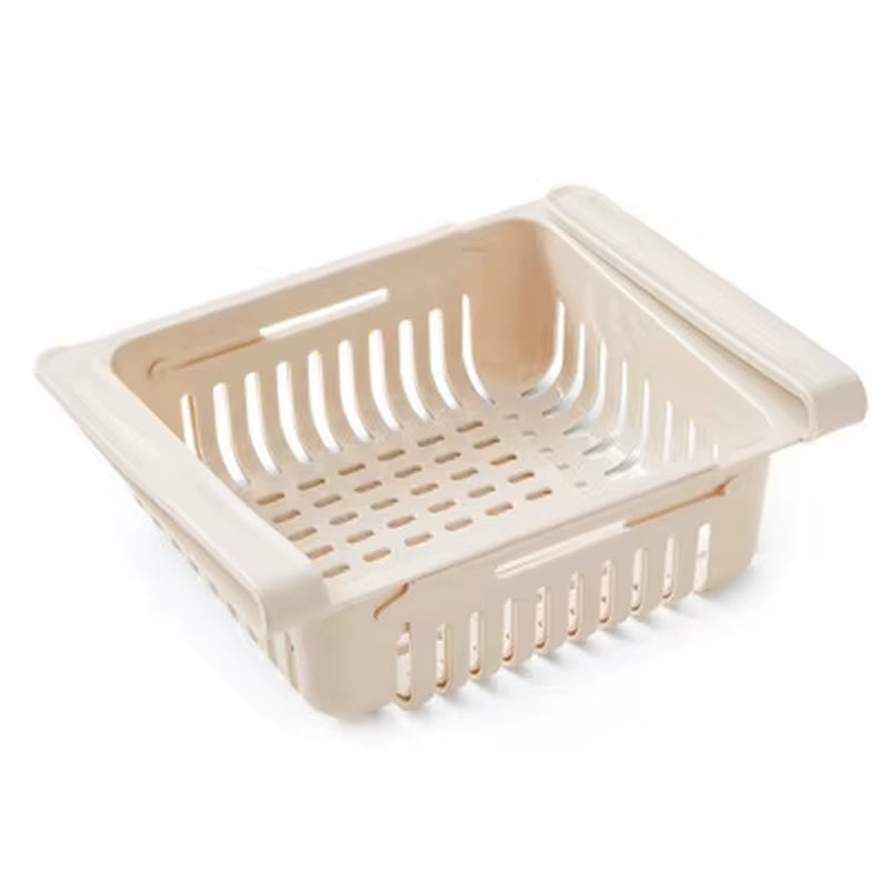 Fridge Drawer Organizer - Expandable Hanging Under-Shelf Bin – image 8
