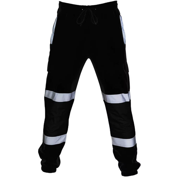 Work Hi-Vis Cargo Pants with Reflective Stripes, Multi-Pocket – image 1