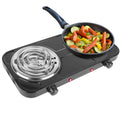 Electric Double Burner Hot Plate, 2000W Portable Countertop Stove – image 1