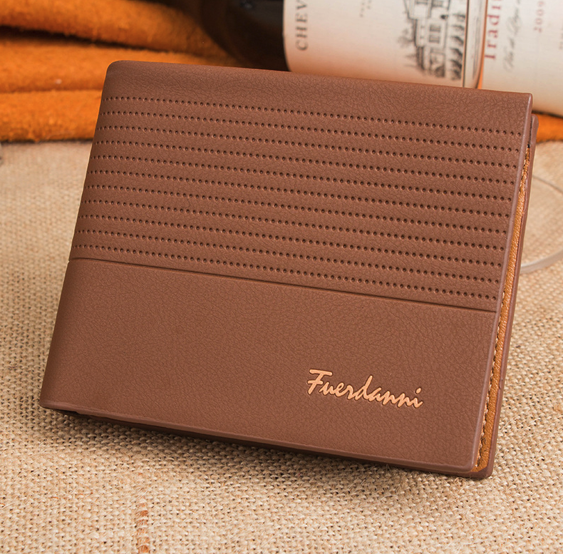 Mens Bifold Wallet - Slim Genuine Leather with ID Window – image 3