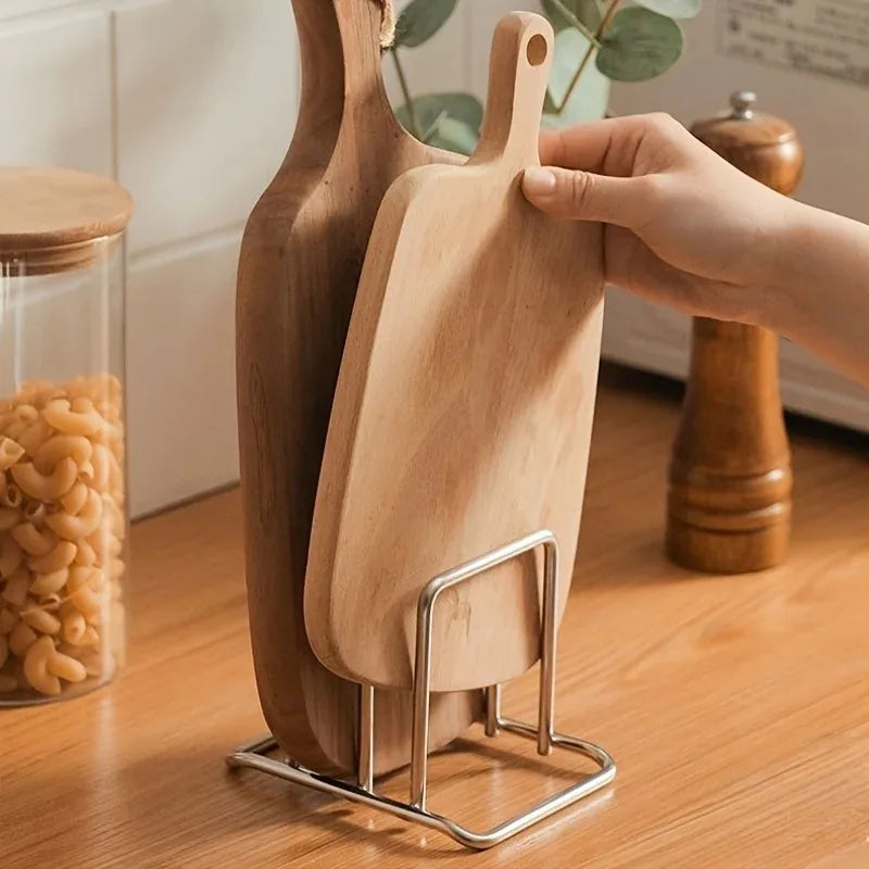 Pot Lid Rack - Stainless Steel Cutting Board Holder – image 3