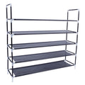 Shoe Rack - 5 Tier Stackable Fabric and Steel Shoe Tower – image 5