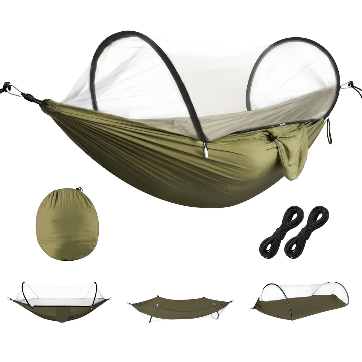 Camping Hammock with Mosquito Net, Portable Pop-Up Design – image 6