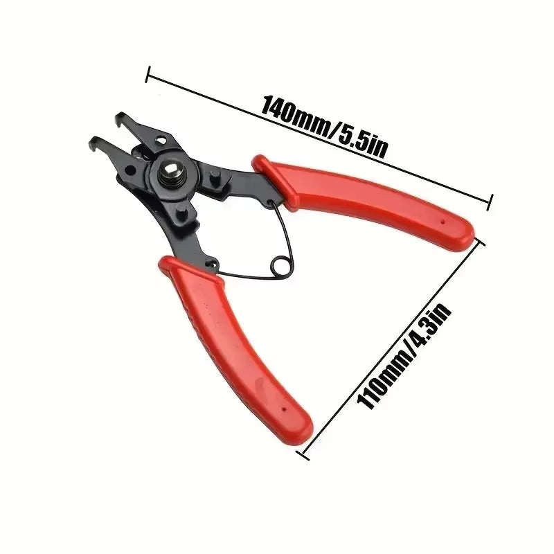 Circlip Pliers 4-in-1 Set, Snap Ring Pliers with Interchangeable Heads – image 3
