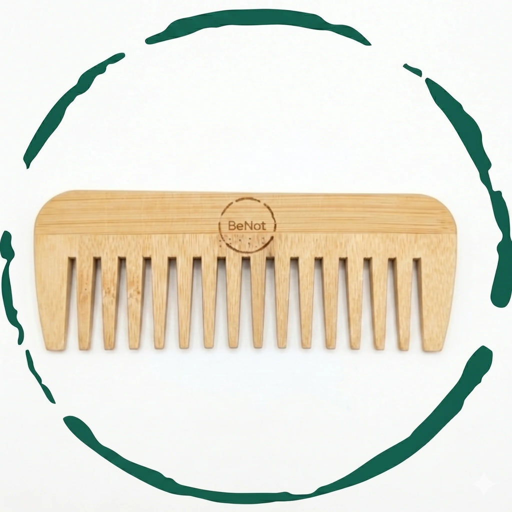 Bamboo Hair Comb – Natural Wooden Detangling Comb