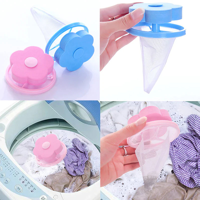 Washing Machine Lint Catcher – 2 Pack Floating Pet Hair Filter – image 4