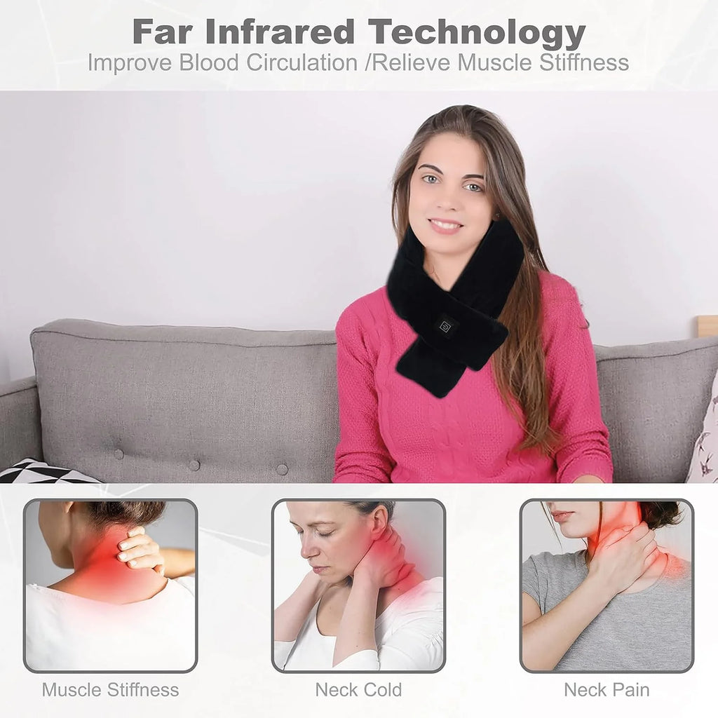 Heated Neck Wrap, Cordless with 5000mAh Power Bank, 3 Heat Levels – image 7