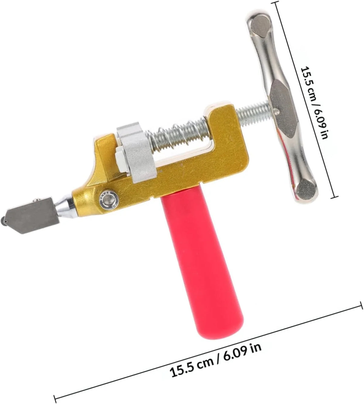 Roller Glass Cutter for Tile and Mirror, Non-Slip Ergonomic Handle – image 2