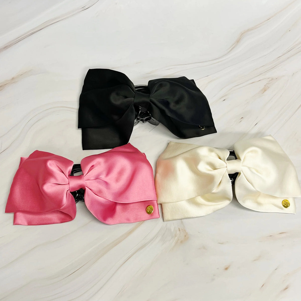 Bow Hair Claw Clip – Large Velvet Bow Claw, 7 Inch – image 6
