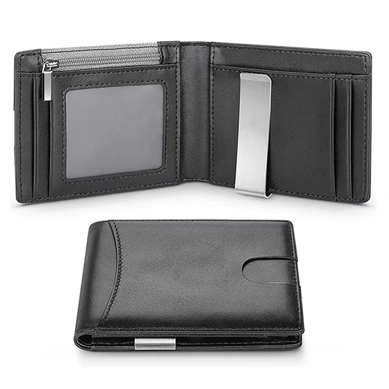 RFID Card Holder Wallet Carbon Fiber Look Slim Minimalist – image 9