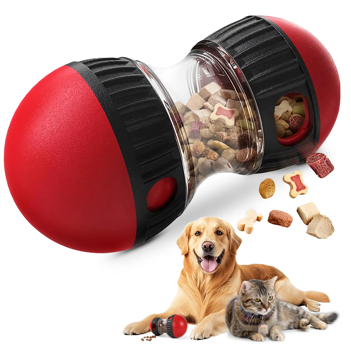 Treat Dispensing Dog Ball - Adjustable Slow Feeder Puzzle Toy – image 2