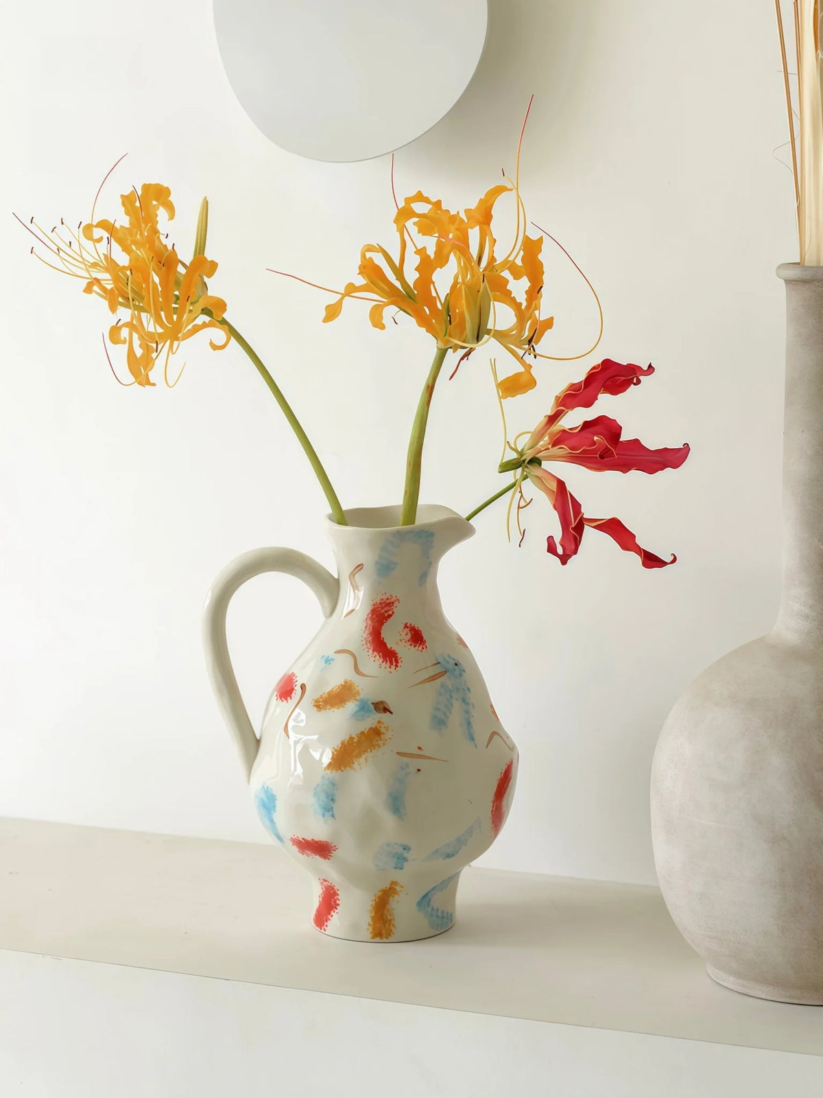 Handmade Nordic Pottery Jug Vase – image 9