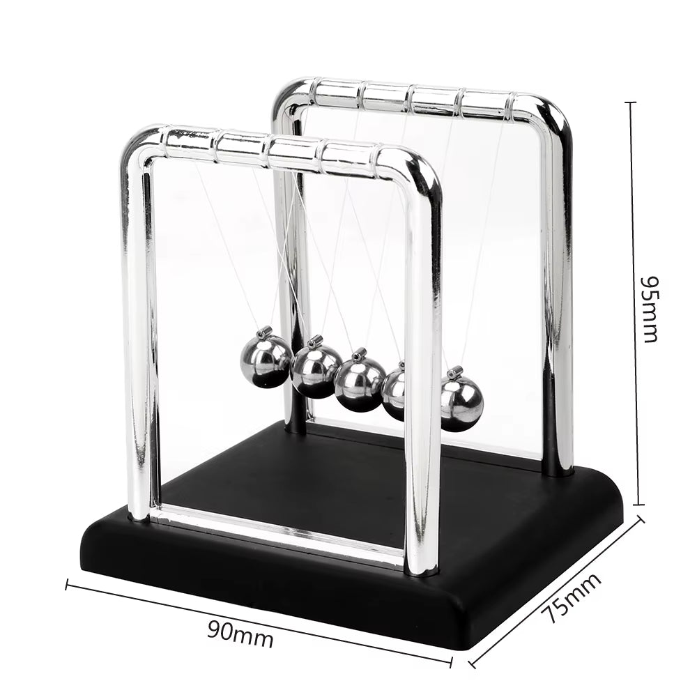 Newtons Cradle - Mini Steel Pendulum Balls Desk Decor – image 4