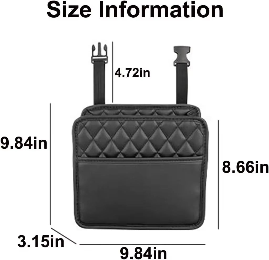 Back Seat Organizer, Waterproof PU Leather Hanging Storage Bag – image 5