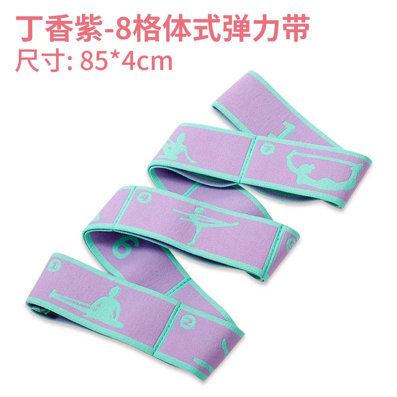 8-Loop Yoga Stretching Strap - Elastic Pilates & Dance Band – image 8