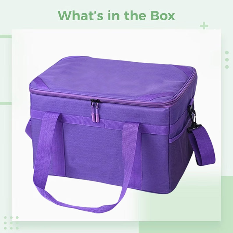 Camping Storage Bag 36L, 600D Plaid Tote with Waterproof Base – image 2